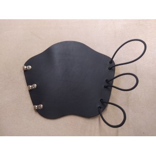 Archery Bracer - 'Elastic' Squire Style fits Teenager to Adult - Black